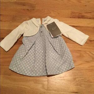 Mayoral holiday jacquard sweater dress sz 6 months NEW girl
